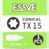 TX15 25mm 3vnt