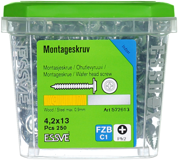 Montažiniai 4.2x13 ZINC 250vnt