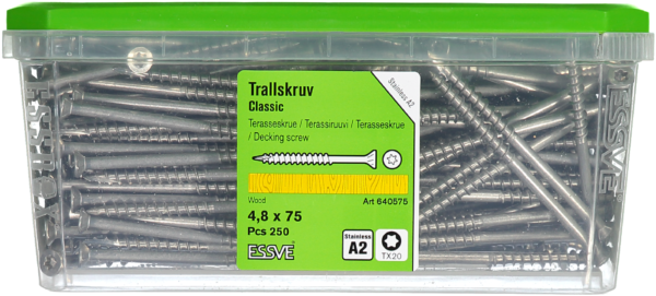 591303.png Classic 4.8×75 A2 nerūdijantis plienas 250vnt