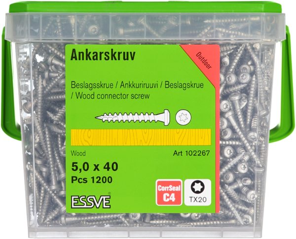 Ankeriniai 5x40 CS 1200vnt